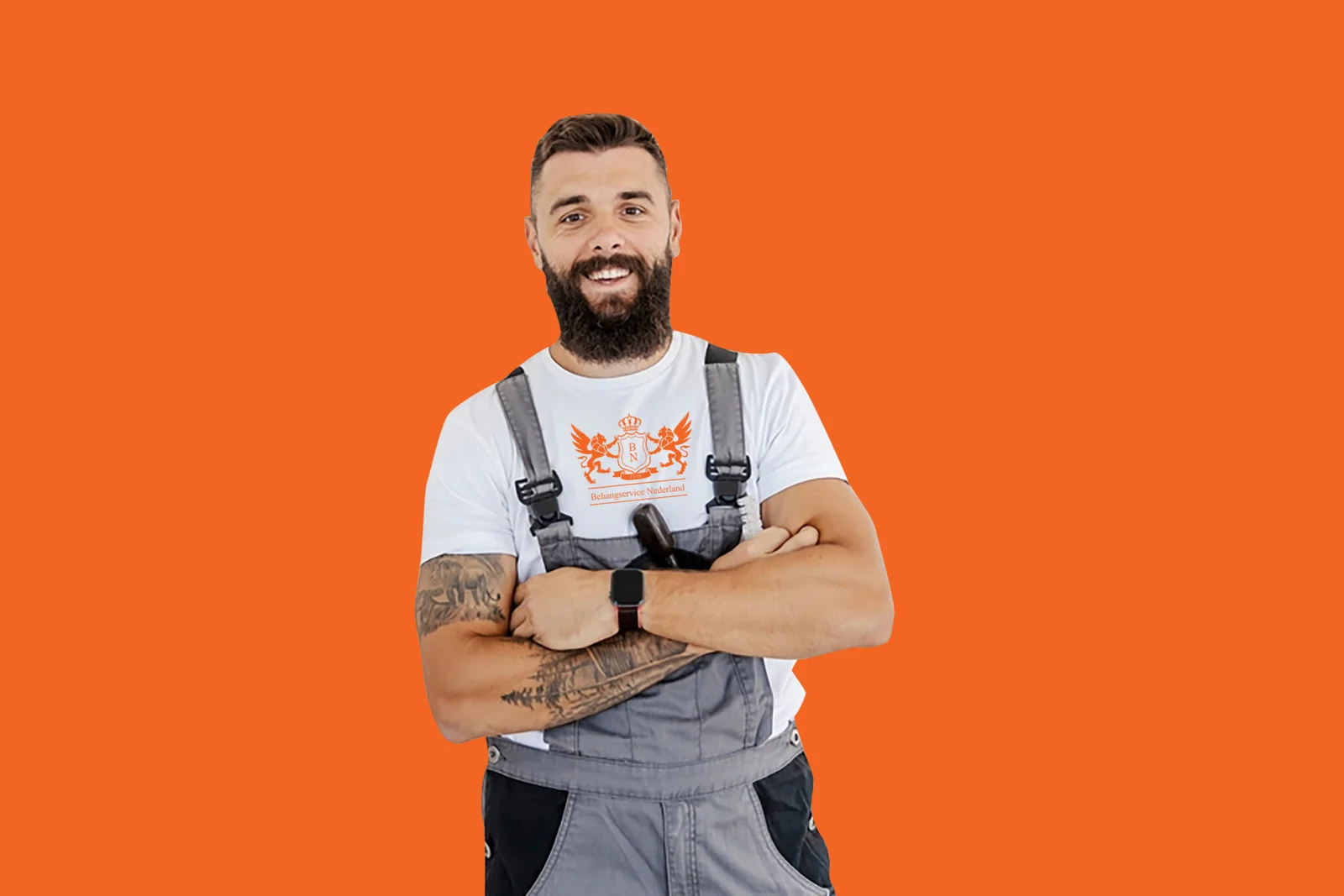 Dit is Jan onze renovlies behanger in Almere die bekend staat om zijn strakke werk.